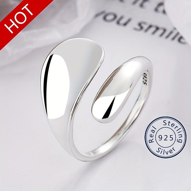 925 Silver Wrap Ring Polish Surface Daily Outfits Dainty Party Accessor