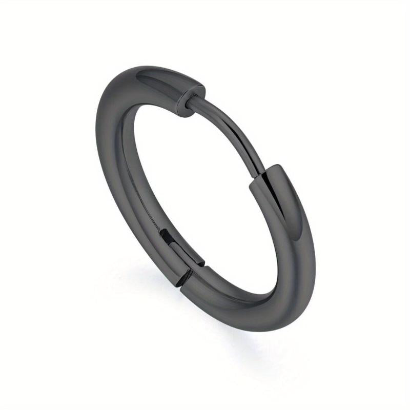 Stainless Steel 18K Plated Hoop Earrings - Daily Wear Accessories