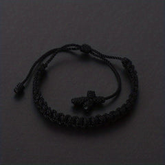 Cross Braided Women's Bracelet Rope Religious Hand Jewelry