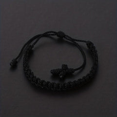 Cross Braided Women's Bracelet Rope Religious Hand Jewelry
