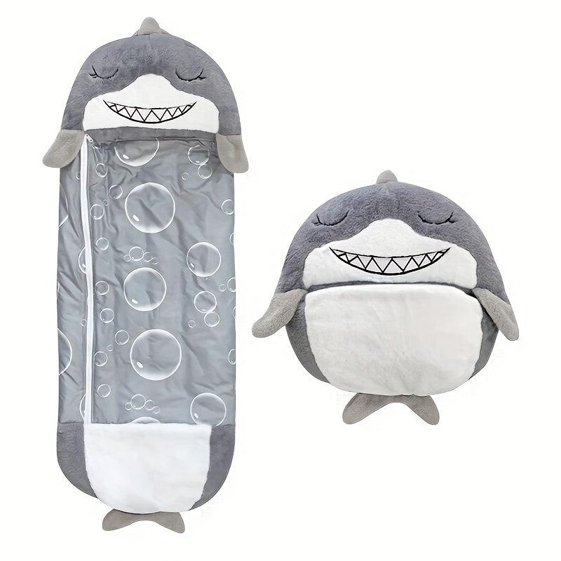 Kids 2-In-1 Cartoon Animal Sleeping Bag With Pillow