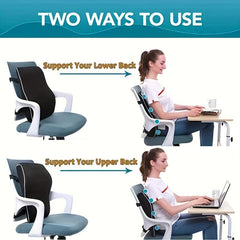 Memory Foam Lumbar Support Pillow for Improved Posture and Comfort
