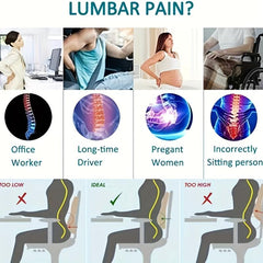 Memory Foam Lumbar Support Pillow for Improved Posture and Comfort