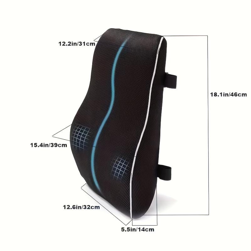 Memory Foam Lumbar Support Pillow for Improved Posture and Comfort
