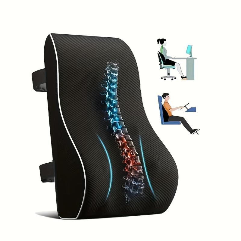 Memory Foam Lumbar Support Pillow for Improved Posture and Comfort