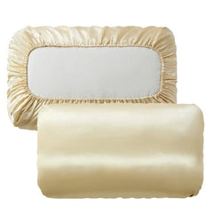 2pcs Satin Pillowcase with Elastic Cord, Soft & Breathable for Comfortable Sleep