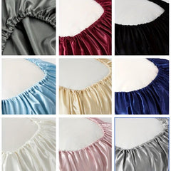 2pcs Satin Pillowcase with Elastic Cord, Soft & Breathable for Comfortable Sleep