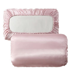2pcs Satin Pillowcase with Elastic Cord, Soft & Breathable for Comfortable Sleep