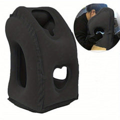 Inflatable Travel Pillow for Neck & Lumbar Support Reduces Pain & Improves Sleep