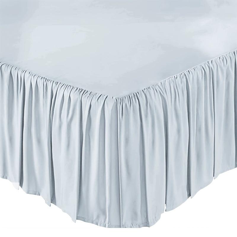 1pc Bed Skirt Elastic Ruffled Classic Style 15 Inches