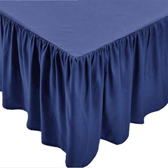 1pc Bed Skirt Elastic Ruffled Classic Style 15 Inches