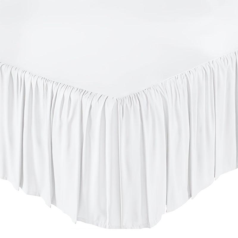 1pc Bed Skirt Elastic Ruffled Classic Style 15 Inches