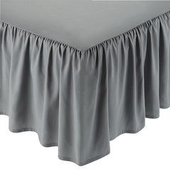 1pc Bed Skirt Elastic Ruffled Classic Style 15 Inches