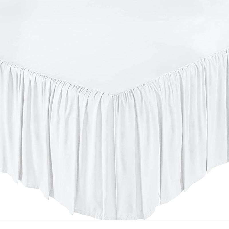 1pc Bed Skirt Elastic Ruffled Classic Style 15 Inches