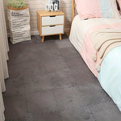 12pcs Washable Patchwork Carpet Bedside Mat DIY Rugs Anti Drop 11 8x11 8in