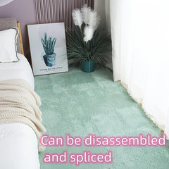 12pcs Washable Patchwork Carpet Bedside Mat DIY Rugs Anti Drop 11 8x11 8in