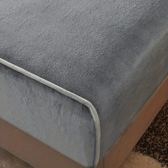 Milk Fleece Solid Fitted Sheet Soft Warm Bedding