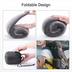 Memory Foam Travel Pillow Soft Neck Support for Sleeping Rest Comfortable Cover