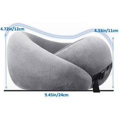 Memory Foam Travel Pillow Soft Neck Support for Sleeping Rest Comfortable Cover