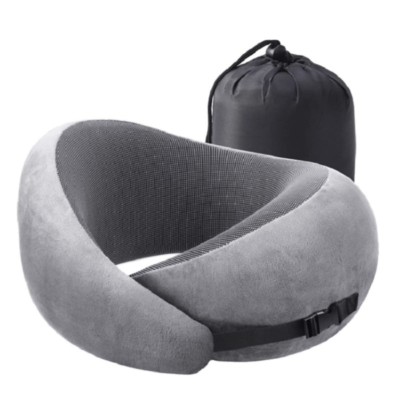 Memory Foam Travel Pillow Soft Neck Support for Sleeping Rest Comfortable Cover