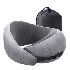 Memory Foam Travel Pillow Soft Neck Support for Sleeping Rest Comfortable Cover