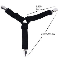 4pcs Triangle Bed Mattress Sheet Clips Grippers Straps Holder