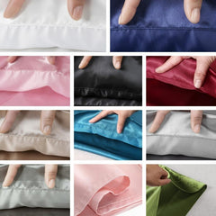 2pcs Satin Pillowcase for Sleep and Living Room Decor
