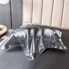 Ice Silk Pillowcase Solid Pillow Cover Living Room Bedroom Sofa