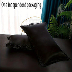 Ice Silk Pillowcase Solid Pillow Cover Living Room Bedroom Sofa