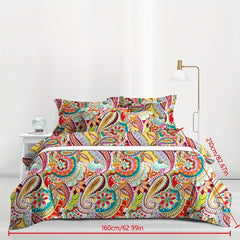 Boho Print Duvet Cover Soft Comfortable for Bedroom
