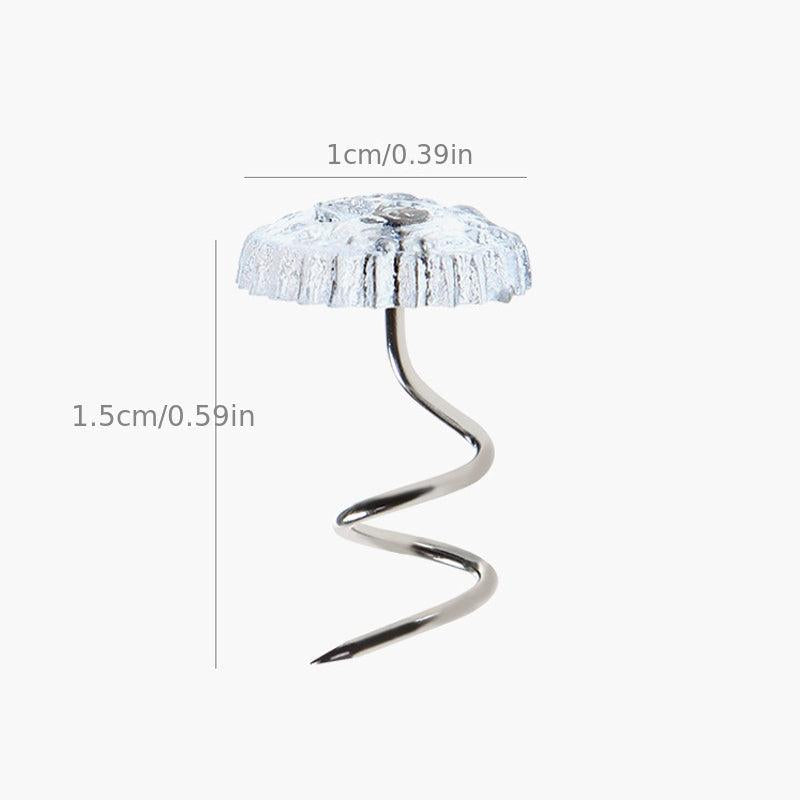 20pcs Bed Sheet Clip Fixer Transparent Twist Nail Sofa Cushion Blankets Cover