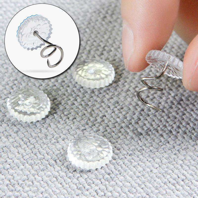 20pcs Bed Sheet Clip Fixer Transparent Twist Nail Sofa Cushion Blankets Cover