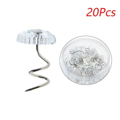 20pcs Bed Sheet Clip Fixer Transparent Twist Nail Sofa Cushion Blankets Cover