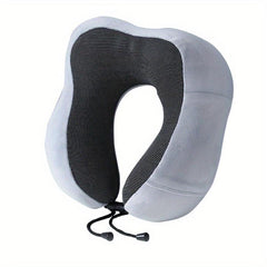 Memory Foam U-Shaped Neck Pillow for Travel and Sleep Comfort