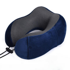 Memory Foam U-Shaped Neck Pillow for Travel and Sleep Comfort