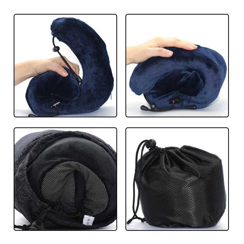 Memory Foam U-Shaped Neck Pillow for Travel and Sleep Comfort