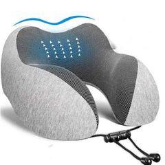 Memory Foam U-Shaped Neck Pillow for Travel and Sleep Comfort