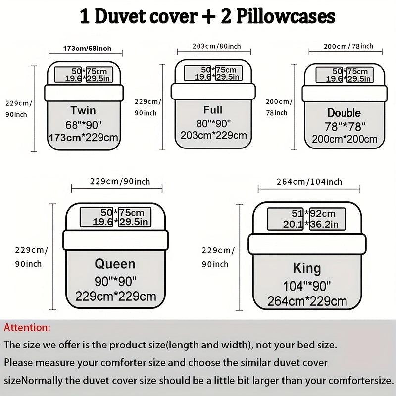 Bohemian Style Plaid Print Bedding Set - Soft Comfortable Duvet Cover