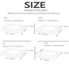 1pc Fitted Sheet Extra Deep Pocket Shrink & Fade Resistant Soft Polyester Fabric