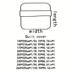 Soft Comfortable Duvet Cover - No Core or Pillowcase