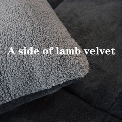 Thick Three-Layer Warm Comforter for Autumn & Winter, Down Alternative Filling