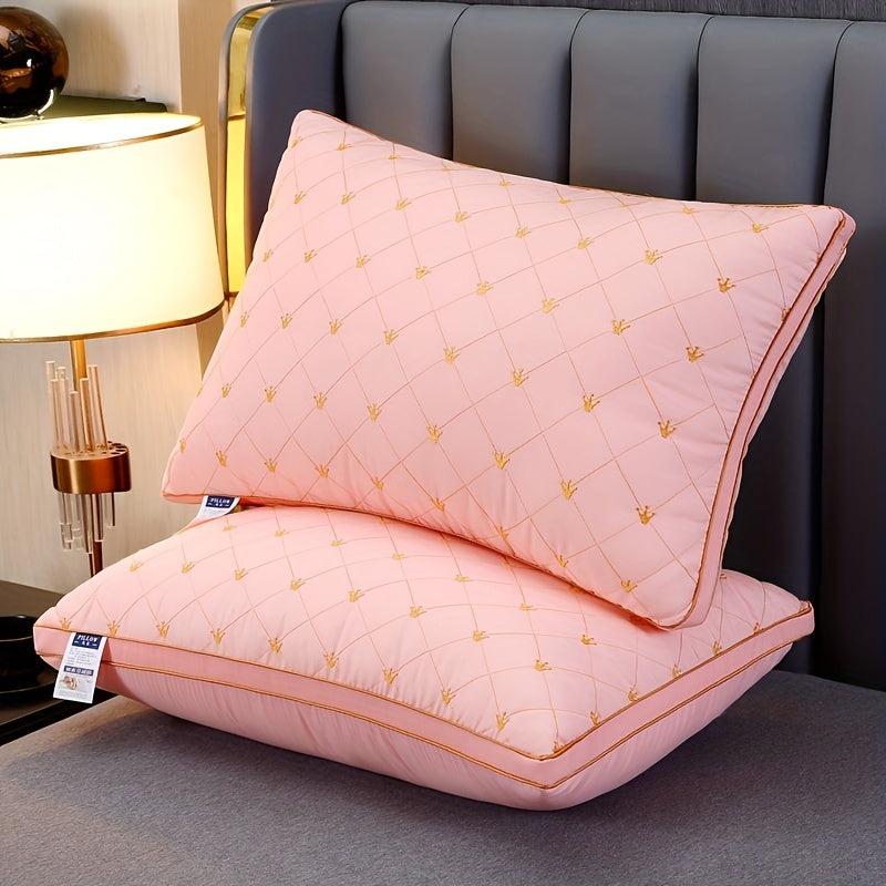2pcs Crown 3D Neck Pillow Soft Washable Skin Friendly
