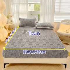 Thickened Milk Velvet Fitted Sheet Non slip Anti static Bed Cover