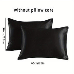 2pcs Microfiber Throw Pillowcases Soft Silky Covers for Sofa