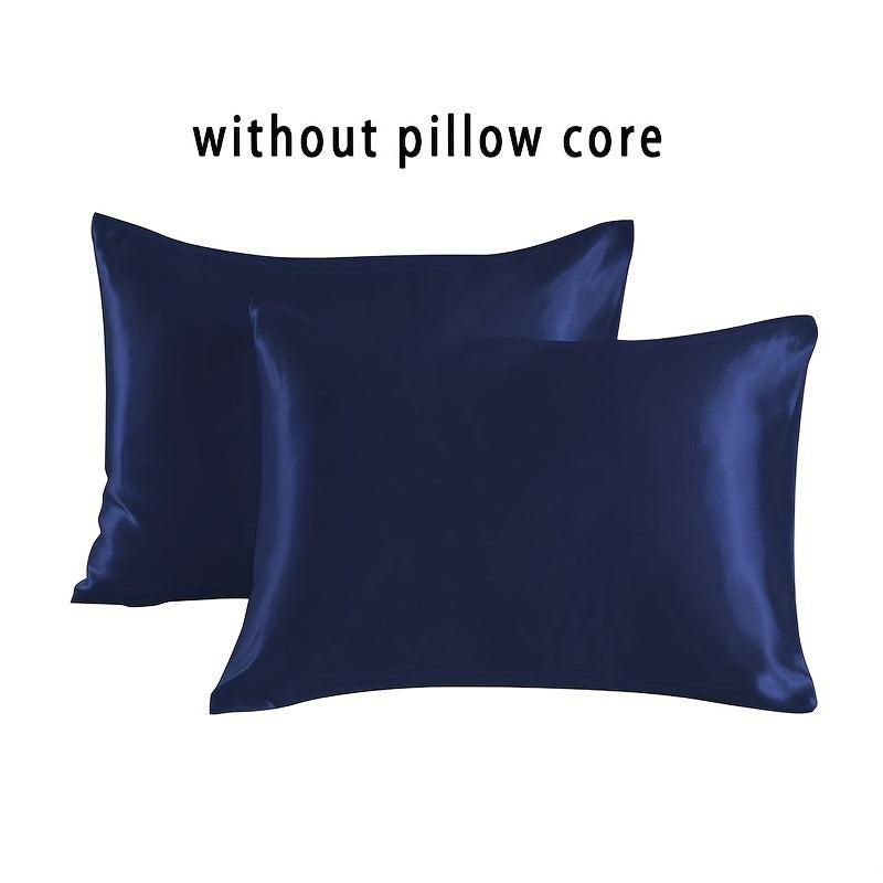 2pcs Microfiber Throw Pillowcases Soft Silky Covers for Sofa