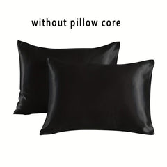 2pcs Microfiber Throw Pillowcases Soft Silky Covers for Sofa