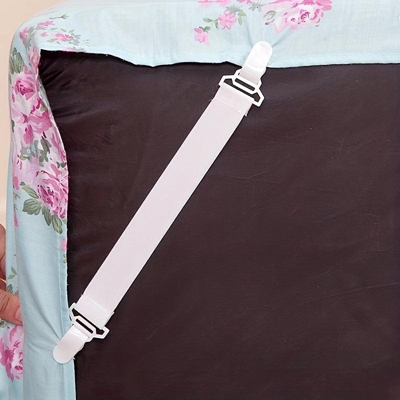 4pcs Bed Sheet Holders Tablecloth Fixing Band Non Slip Elastic Band