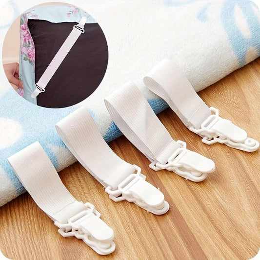 4pcs Bed Sheet Holders Tablecloth Fixing Band Non Slip Elastic Band