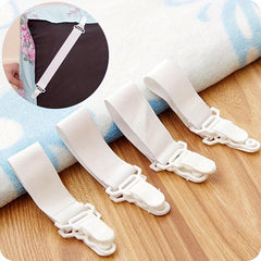 4pcs Bed Sheet Holders Tablecloth Fixing Band Non Slip Elastic Band