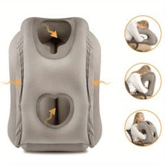 Inflatable Travel Pillow for Neck Support on Planes, Cars, Trains